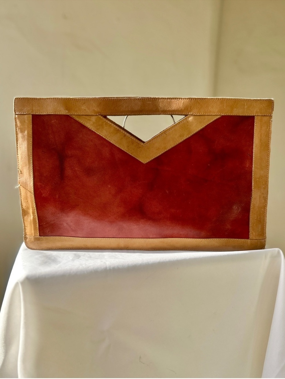Jacaranda leather extra large clutch BRAZIL